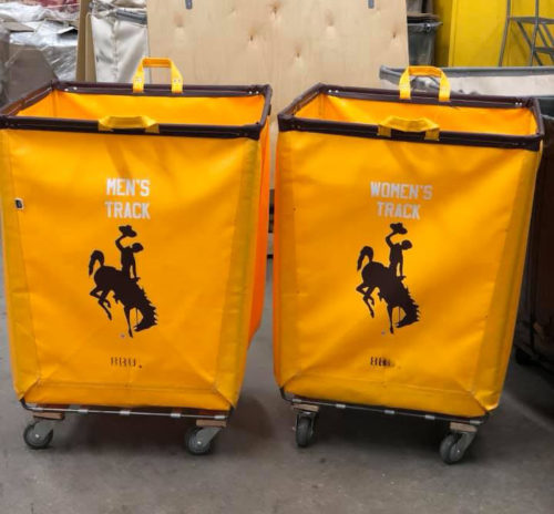 Laundry Carts Wyoming Cowboys