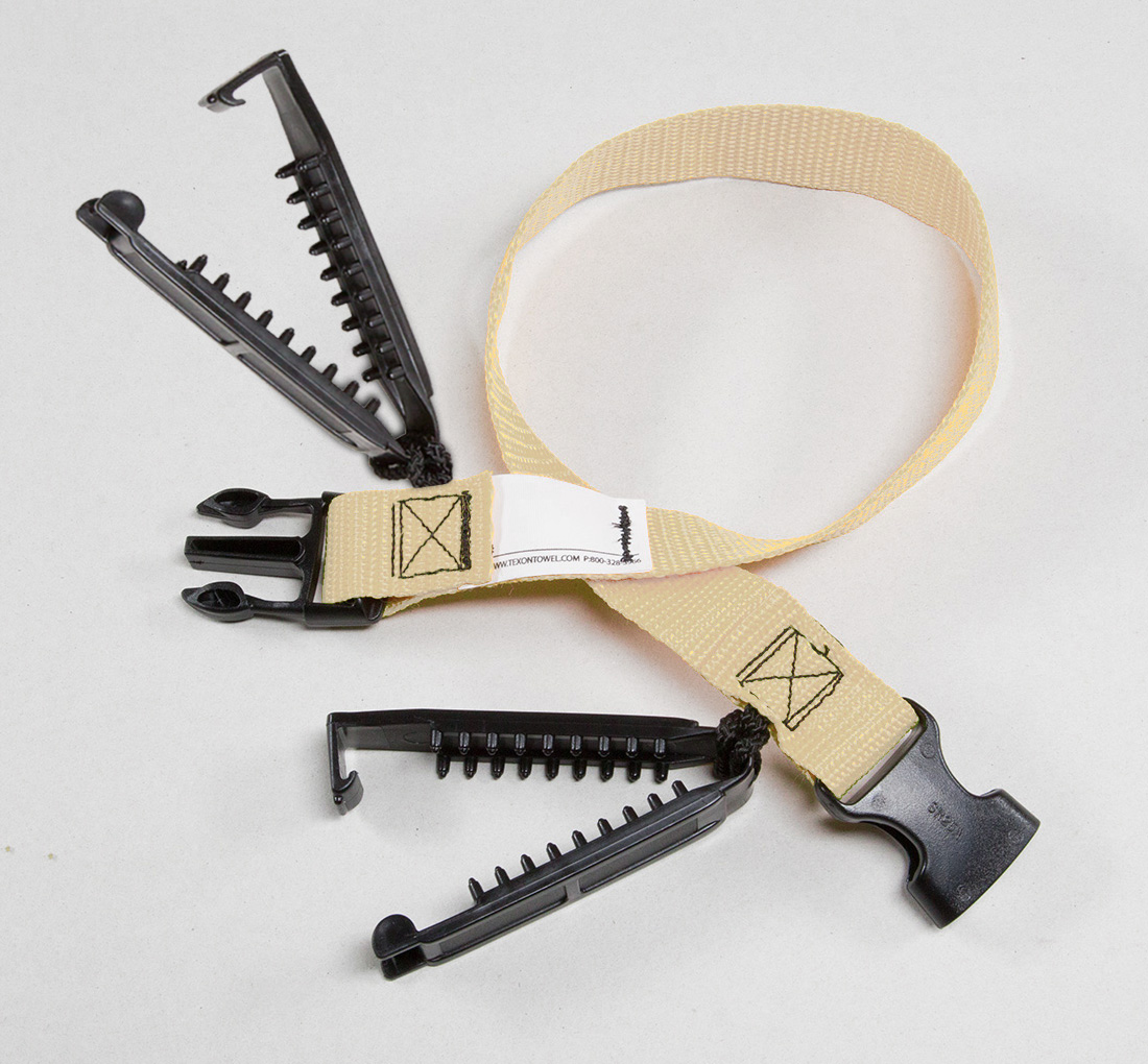 Laundry Loop, Straps with Double Sock Clips Texon Athletic Towel