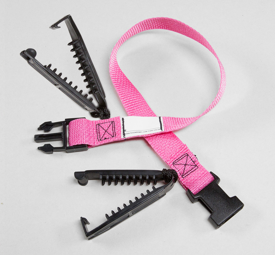 Laundry Loop, Straps with Double Sock Clips Texon Athletic Towel