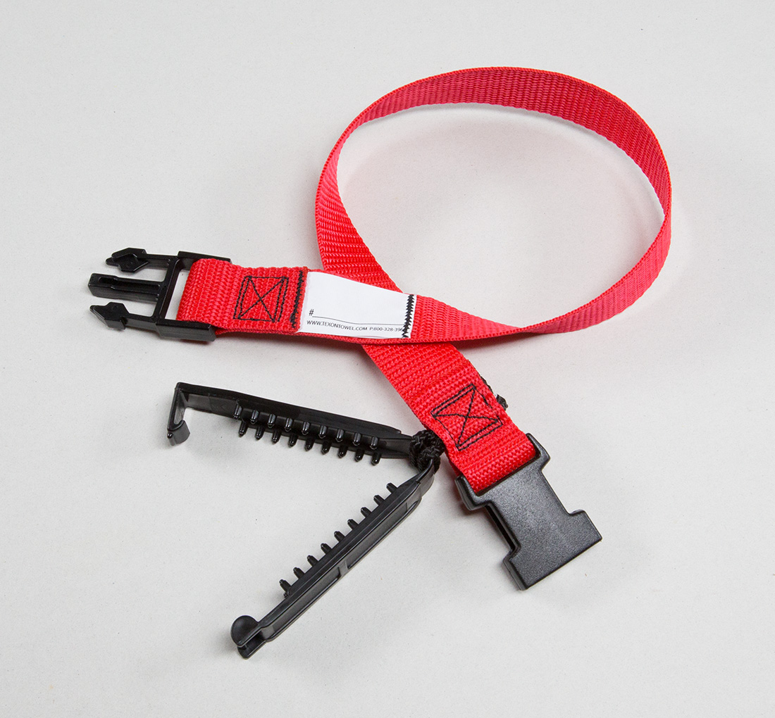 Laundry Straps, Loops with Sock Clip Texon Athletic Towel