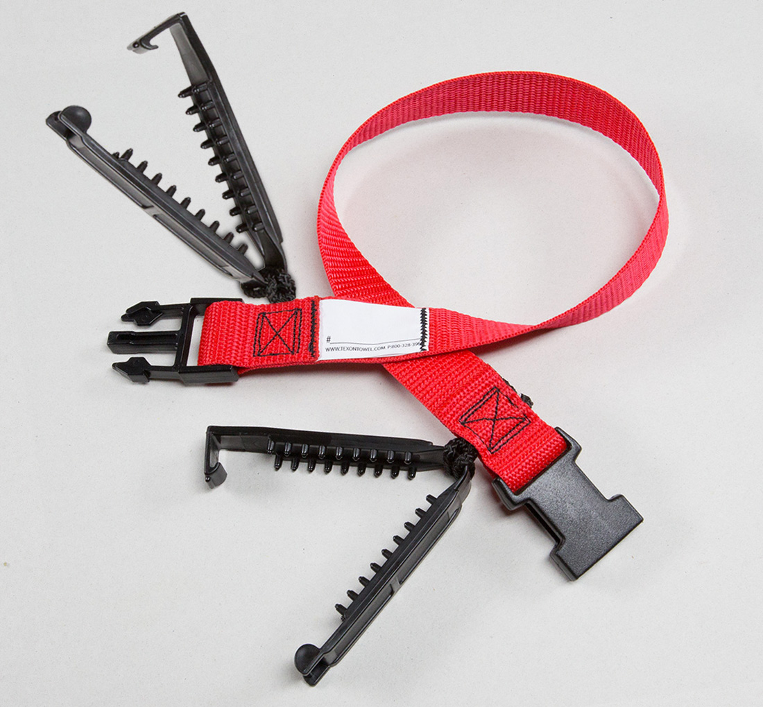 Laundry Loop, Straps with Double Sock Clips Texon Athletic Towel