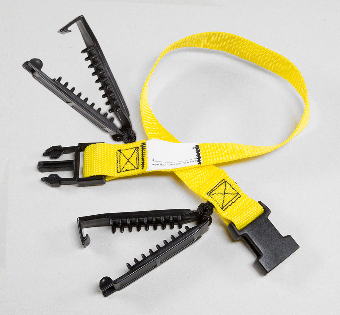 Laundry Loop, Straps with Double Sock Clips Texon Athletic Towel