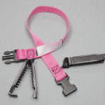 Laundry Straps Loops Double Clip Pink