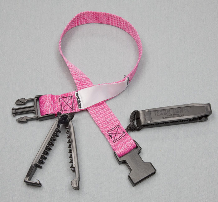 Laundry Straps Loops Double Clip Pink