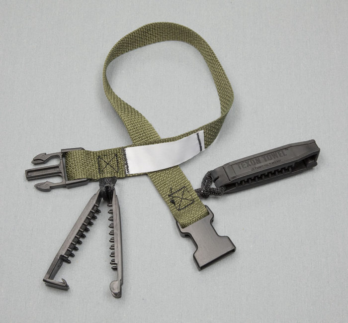 Laundry Straps Loops Double Clip Olive