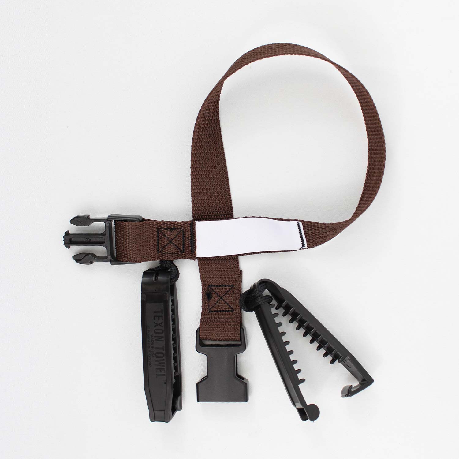 Laundry Loops Straps with Double Clip - Brown