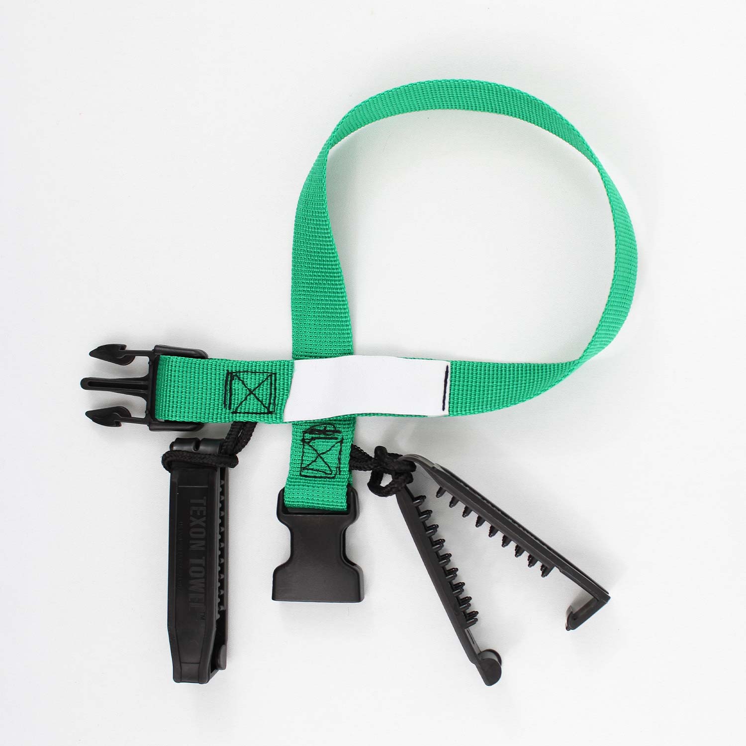 Laundry Loops Straps with Double Clip - Kelly Green