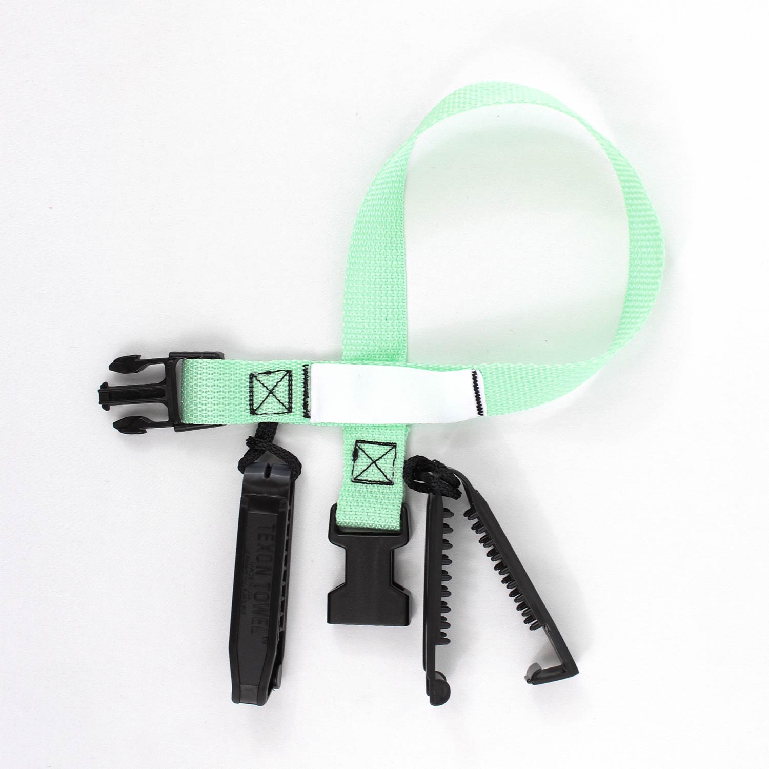 Laundry Loops Straps with Double Clip - Minty Green