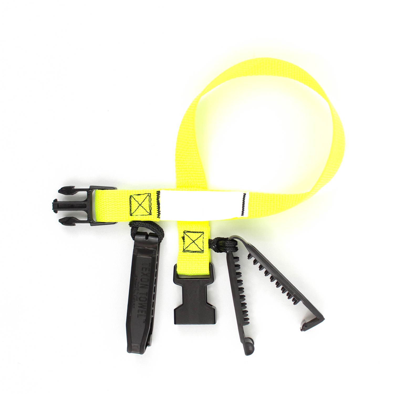 Laundry Loops Straps with Double Clip - Neon Yellow