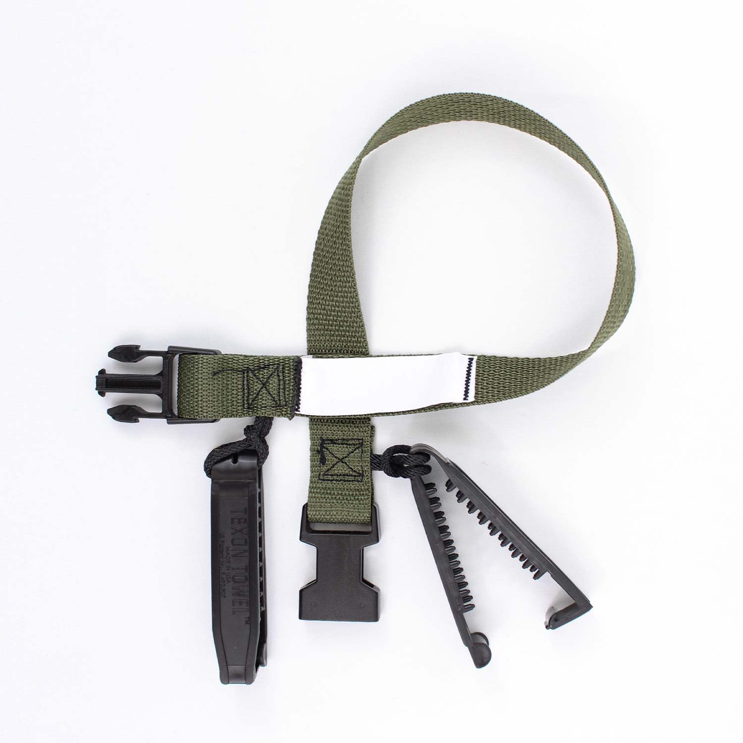Laundry Loops Straps with Double Clip - Olive