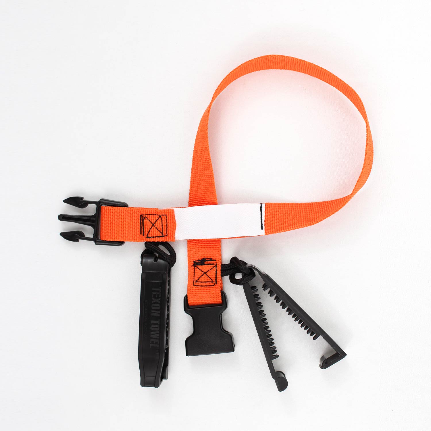Laundry Loops Straps with Double Clip - Orange