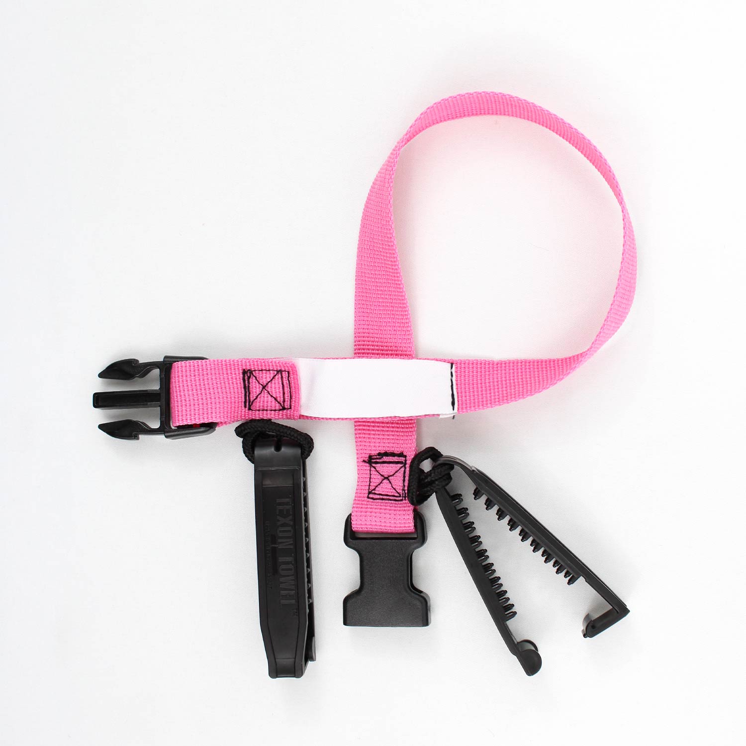 Laundry Loops Straps with Double Clip - Pink