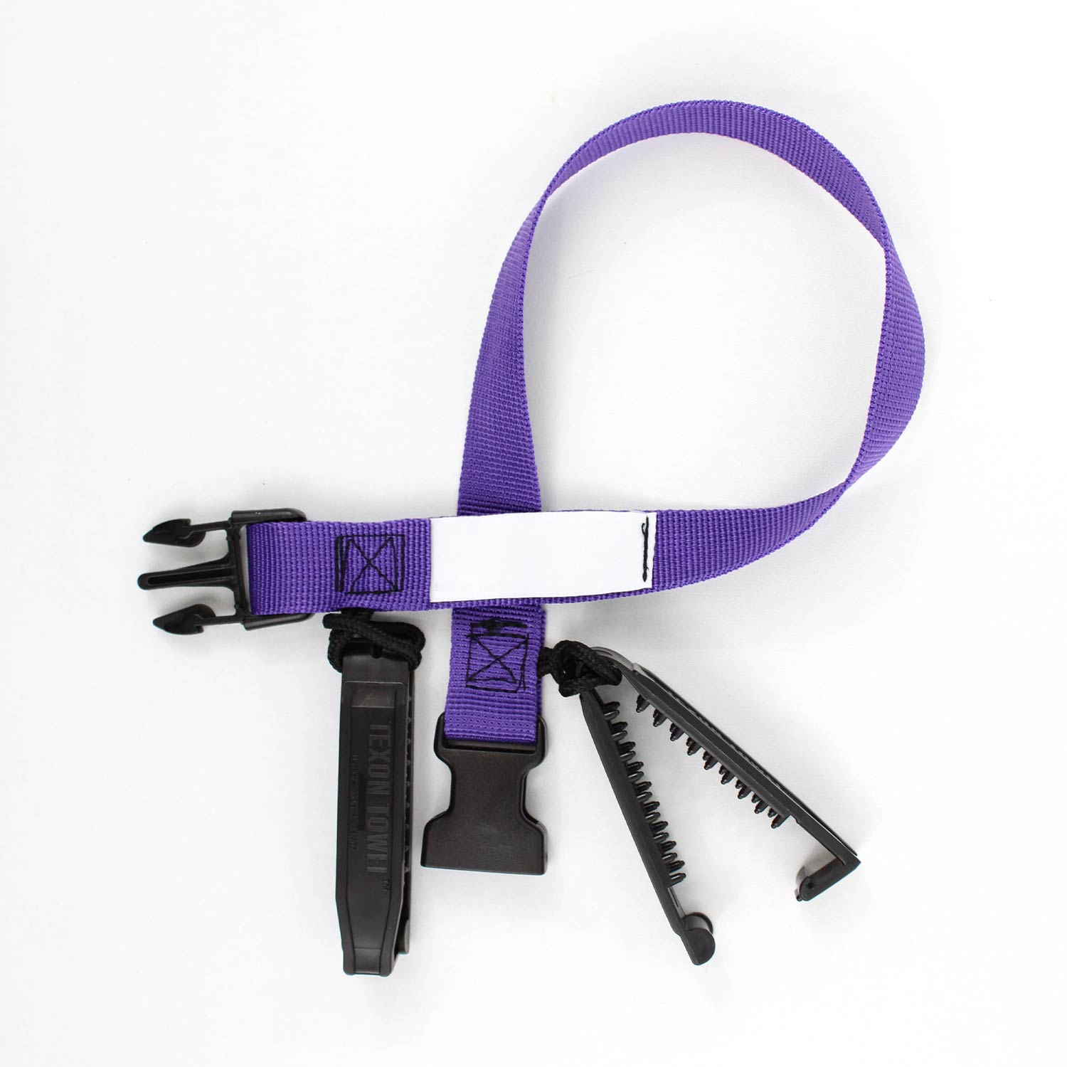 Laundry Loops Straps with Double Clip - Purple