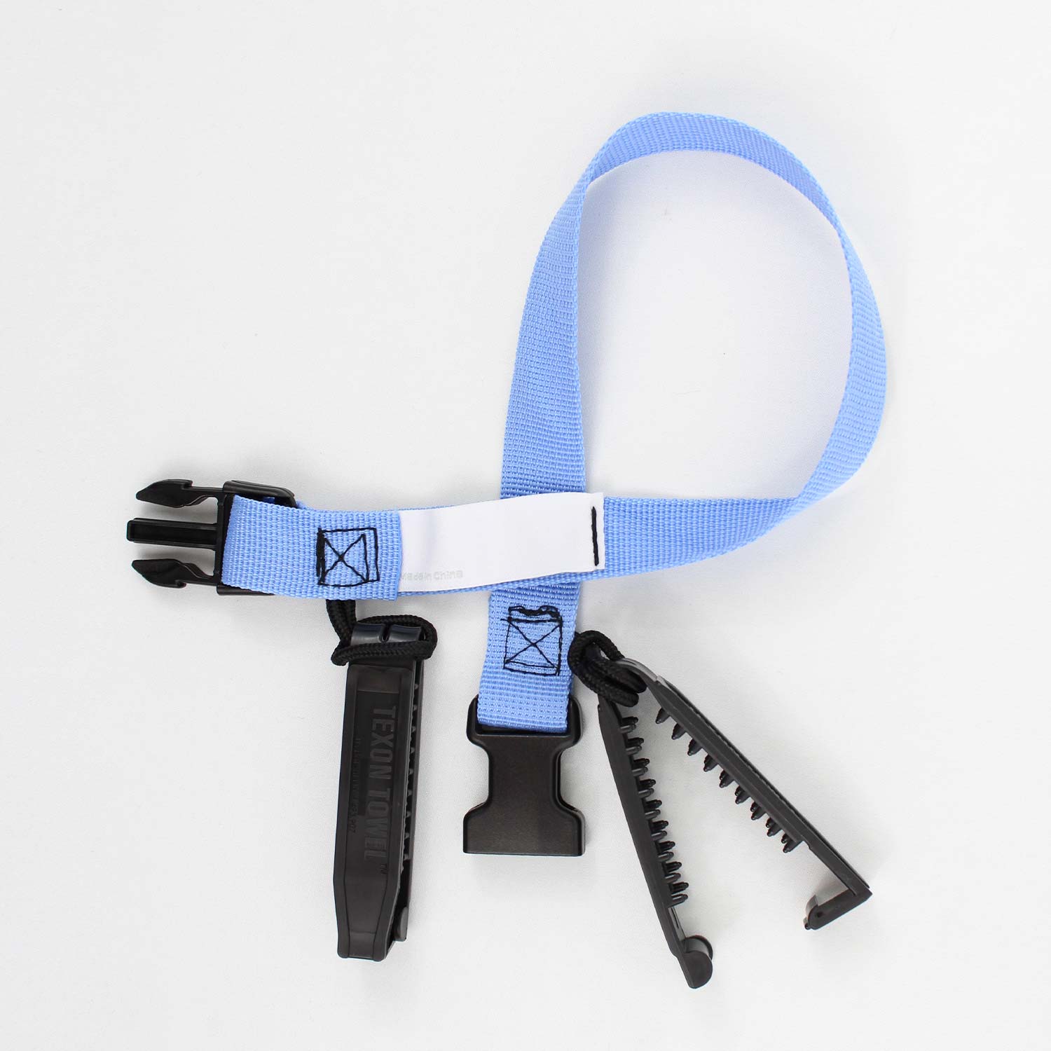 Laundry Loops Straps with Double Clip - Sky Blue