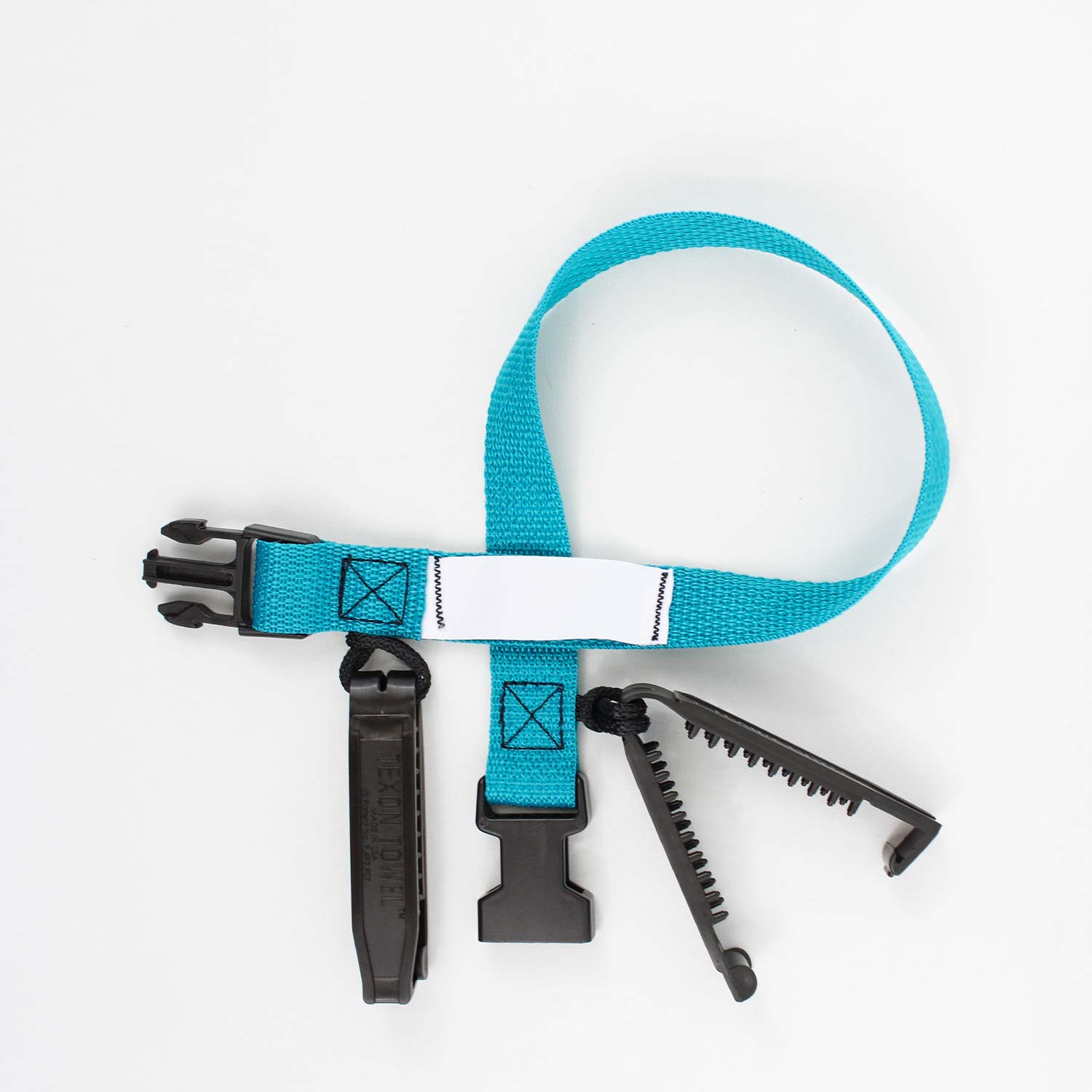 Laundry Loops Straps with Double Clip - Turquoise