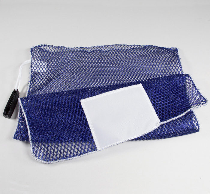 Mesh Alligator Clip Laundry Bags Navy Blue