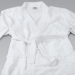 R108 48×60 White Basic Cotton Terry Bathrobe B