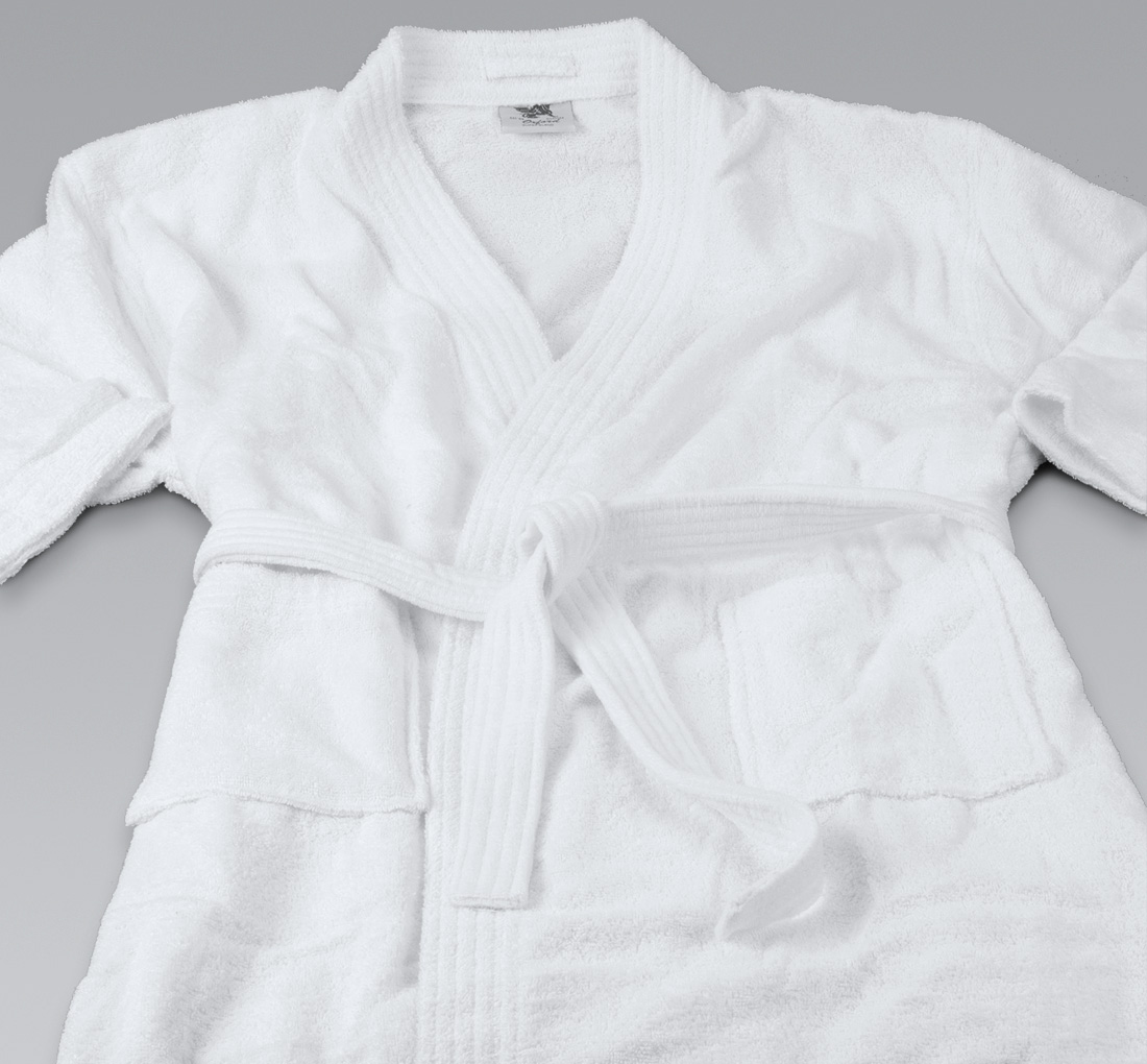 48×60 White Cotton Terry Imperial Bathrobe Texon Athletic Towel