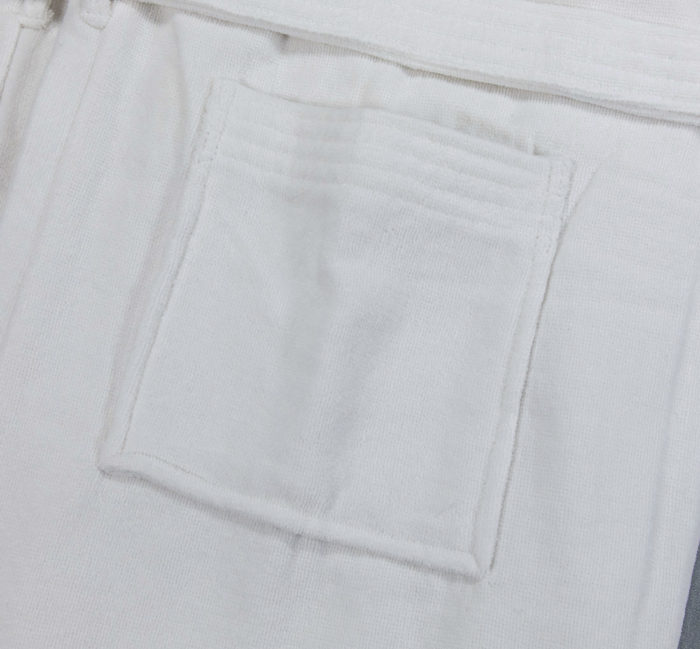 R148wht 48×60 White Bathrobe Pocket