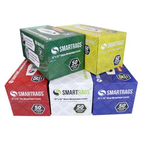 Smartrags Microfiber Cleaning Towels and Rags, Box of 50