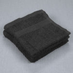 Black Washcloths Bulk Wholesale 12x12