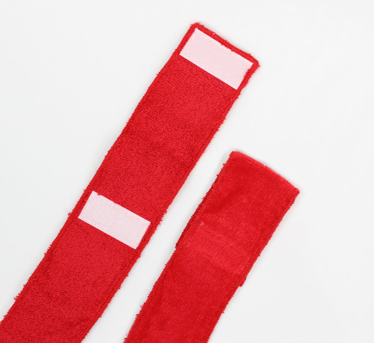 Red Football Swag Towels with Velcro; Red Swag Rags