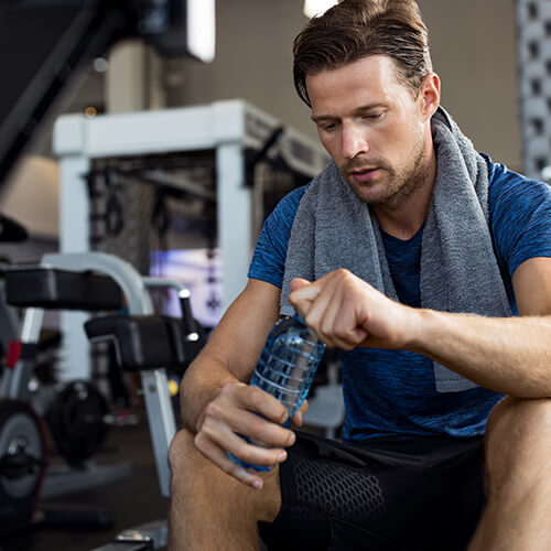 Man With Workout Towel