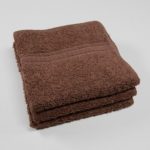 12x12 Brown Color Premium Washcloth