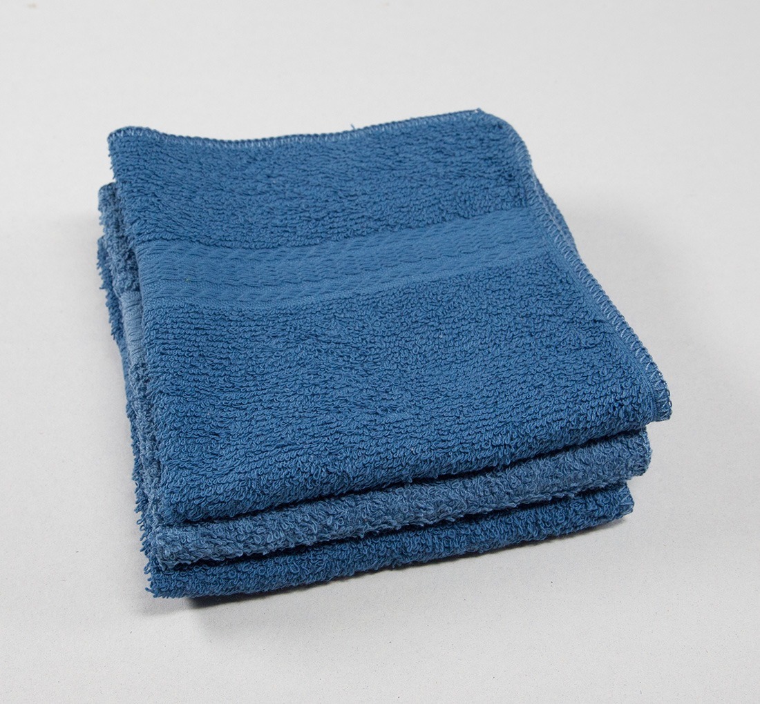 12x12 Premium Color Washcloths - 1 lb/dz - Porcelain