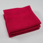 12x12 Red Color Premium Washcloth