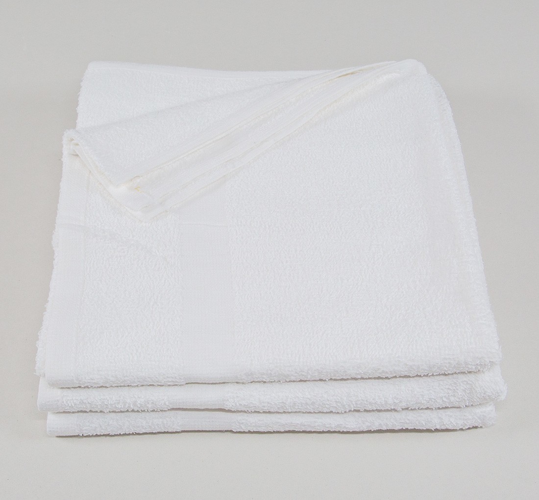 12 Pack Economy 100% Cotton Bath towels 24X48 White for Hotel