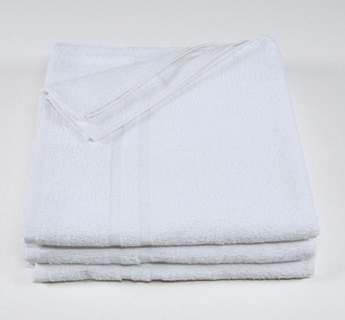 Plain White Cotton Bath Towel