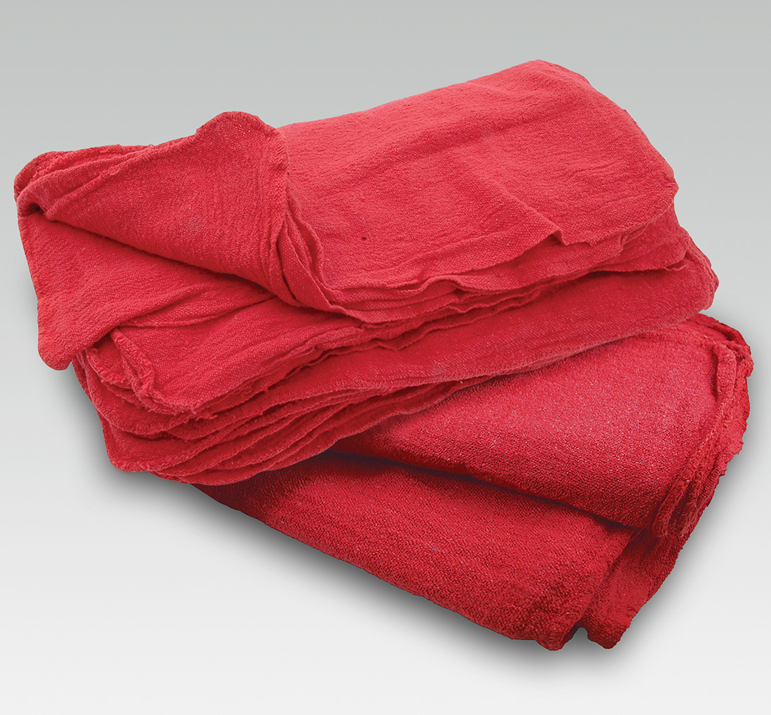 Red Shop Rags-25 lb Box