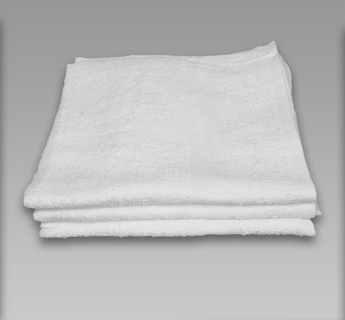 22x44 Economy White Gym Towels- 6 lbs/dz - Texon Athletic Towel